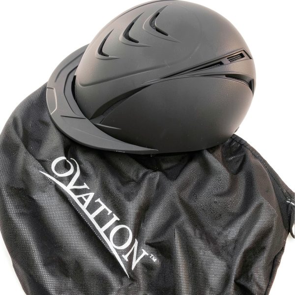 Ovation English Riding Helmet Black Deluxe Schooler-2