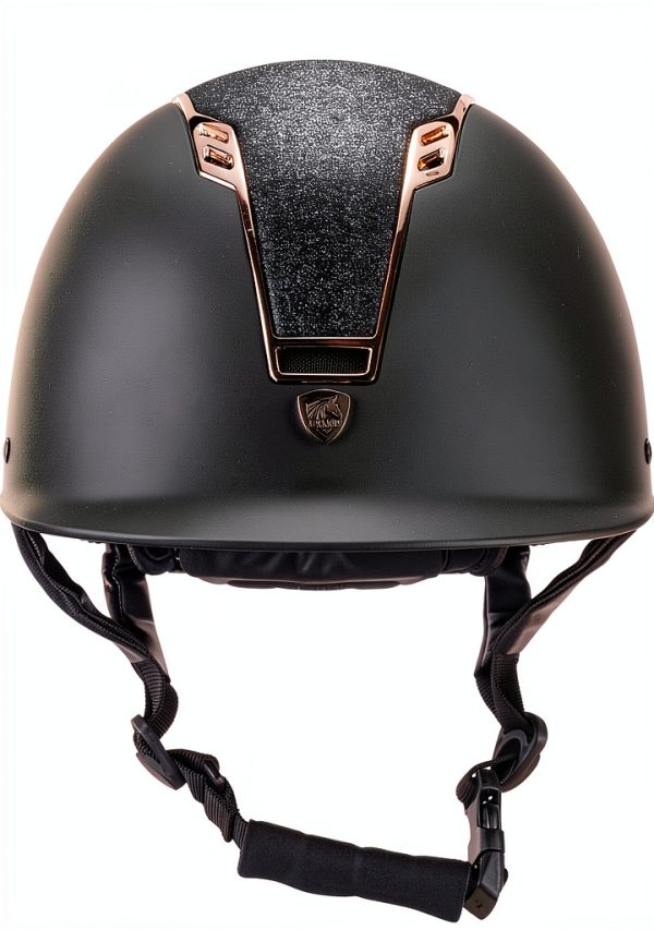 LAND Stella Equestrian Helmet Adult Black Rose Gold-5