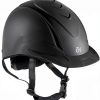 Ovation English Riding Helmet Black Deluxe Schooler-0