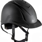 Ovation English Riding Helmet Black Deluxe Schooler-0