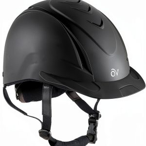 Ovation English Riding Helmet Black Deluxe Schooler-0