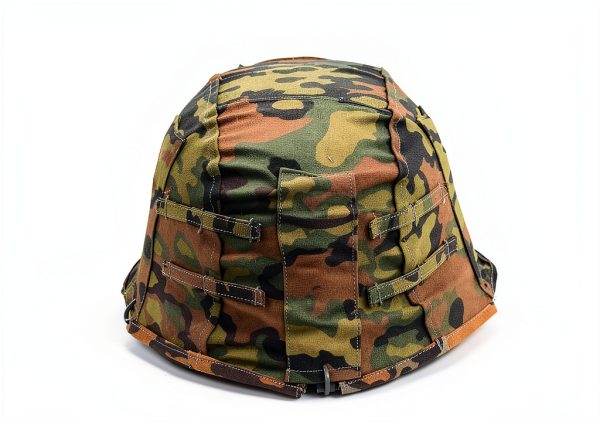 WWII German Helmet Cover CLAYHU Cotton Camouflage-2