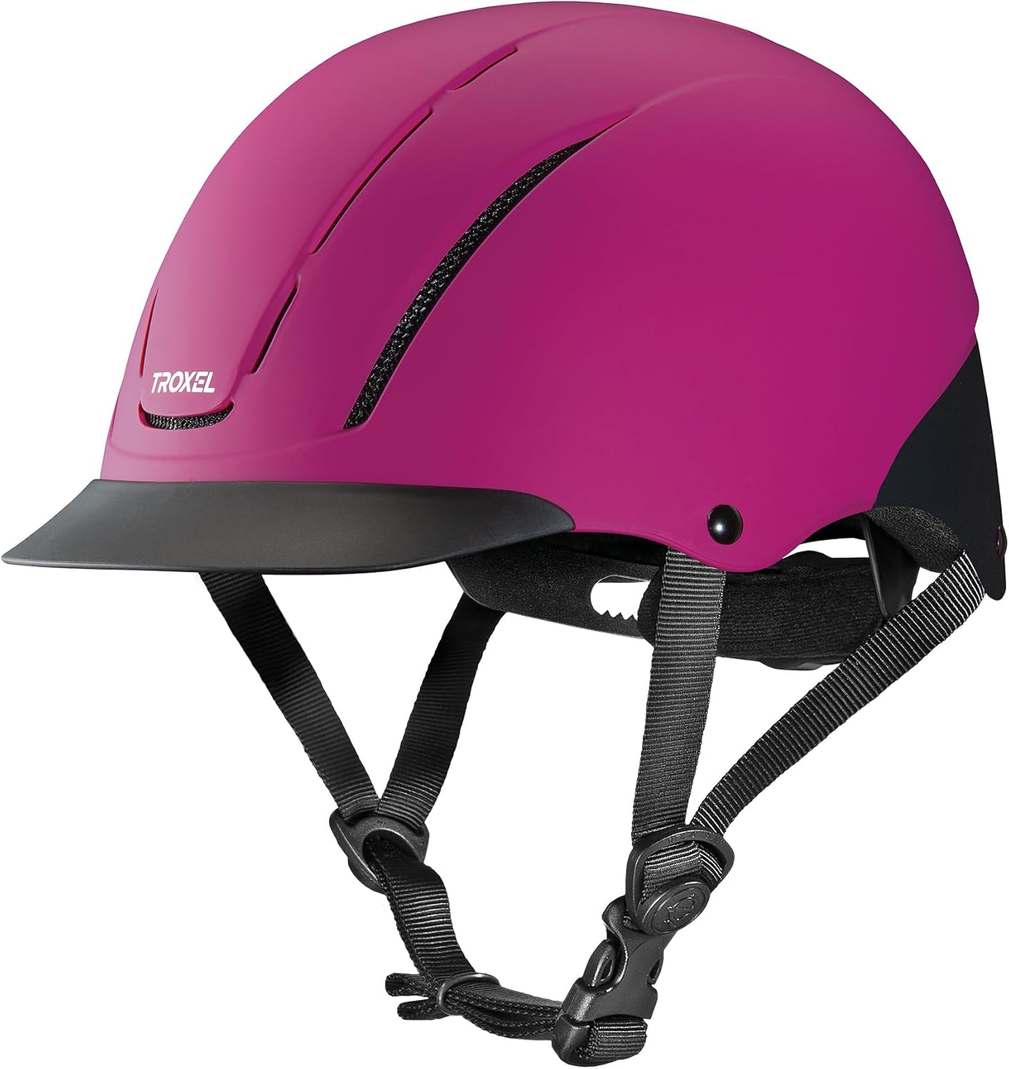 Troxel Spirit equestrian helmet being worn during a trail ride