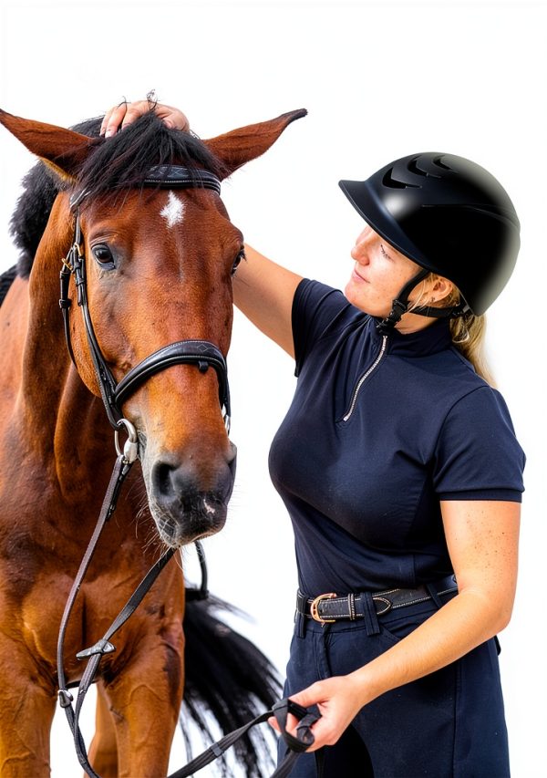 XIWAMA Adult Equestrian Helmet Black Large-7