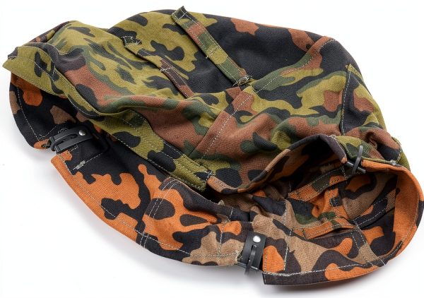 WWII German Helmet Cover CLAYHU Cotton Camouflage-3