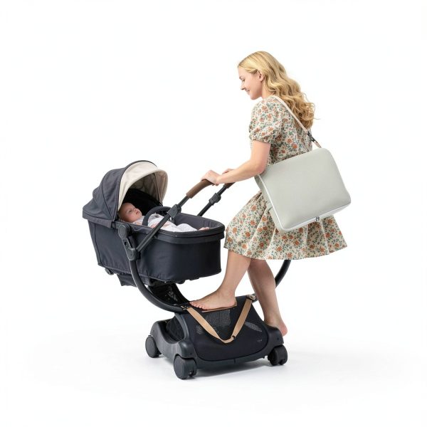 Baby Changing Pad Faux Leather Waterproof Backpack Design-4
