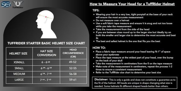 Equestrian Helmet TuffRider Polycarbonate XS-1
