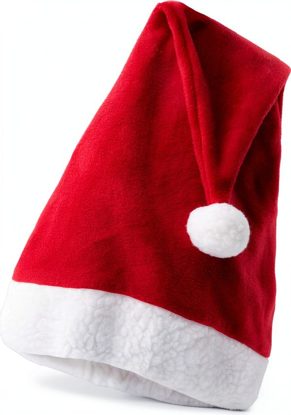 HORZE Red Polyester Santa Hat Helmet Cover-1