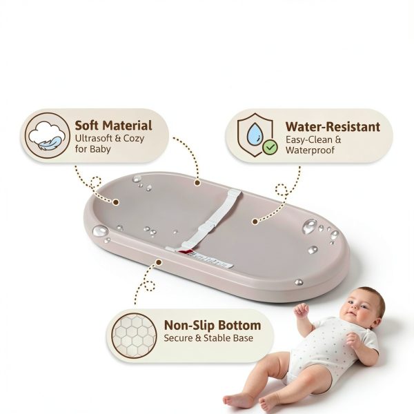 Pavo Changing Table Pad Cream Plastic for Babies-2