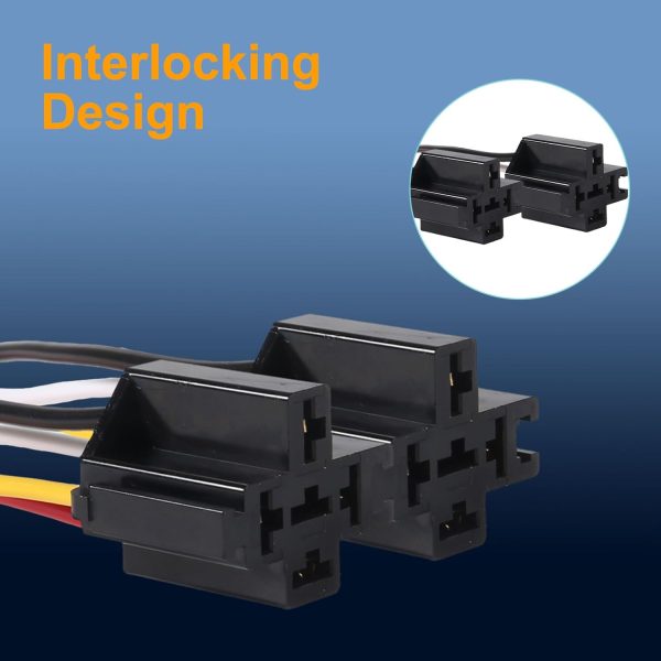 DIANN 4 Pin SPST Relay Harness Sockets-4