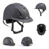 Ovation English Riding Helmet Black Deluxe Schooler-1
