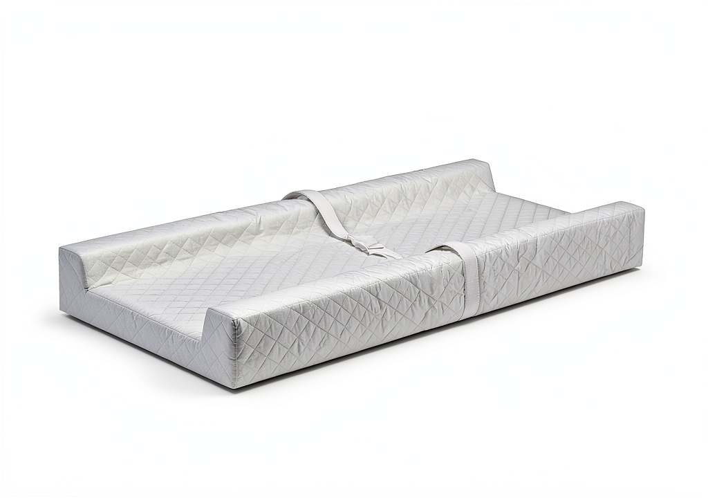 Baby lying comfortably on the Pavo Changing Pad in a nursery
