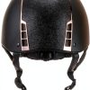 LAND Stella Equestrian Helmet Adult Black Rose Gold-6