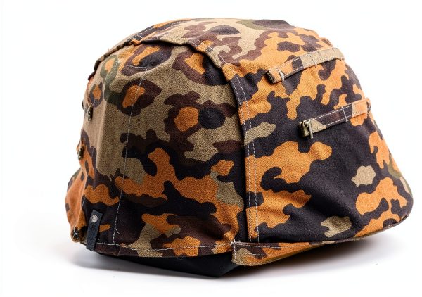 WWII German Helmet Cover CLAYHU Cotton Camouflage-1