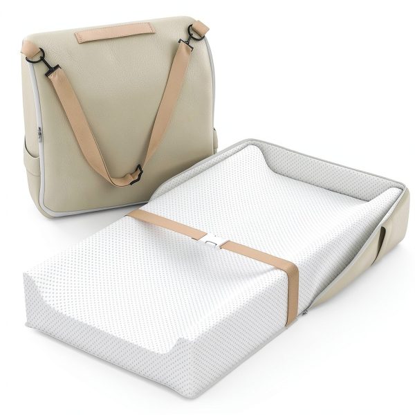 Baby Changing Pad Faux Leather Waterproof Backpack Design-0