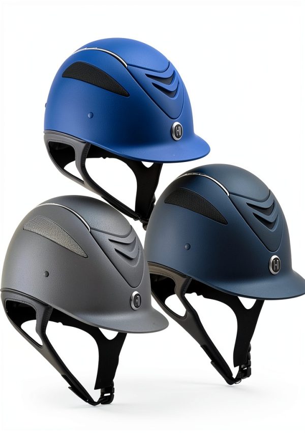 One K Equestrian Helmet Black Medium-1