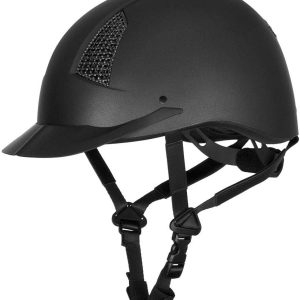 TuffRider Equestrian Helmet Black ABS Material-0