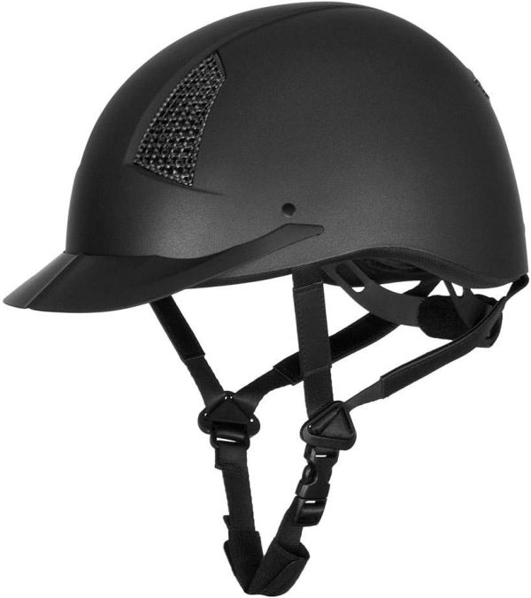 TuffRider Equestrian Helmet Black ABS Material-0