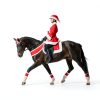 HORZE Red Polyester Santa Hat Helmet Cover-2