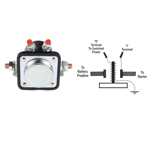 MaySpare 12VDC Starter Relay Panel Mount-5