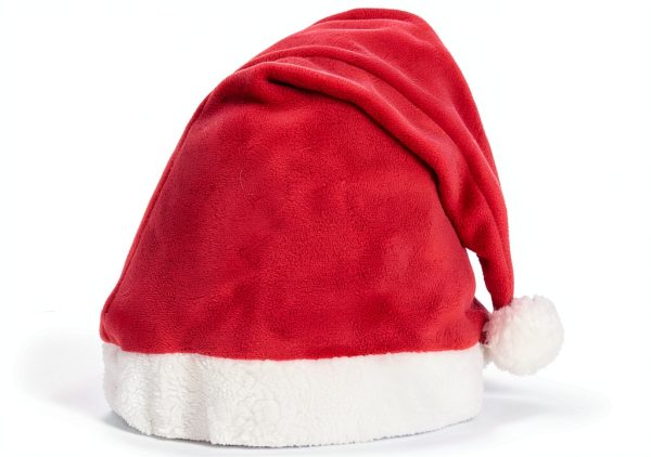 HORZE Red Polyester Santa Hat Helmet Cover-0