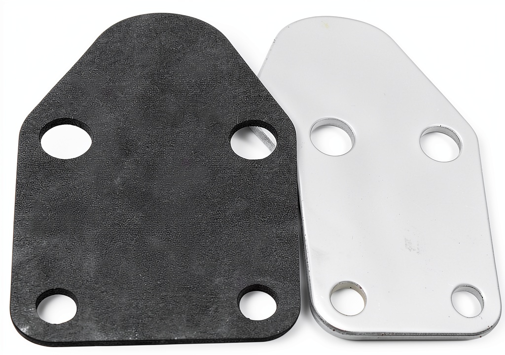 YUCHENSHLP fuel pump plate installed in an SB engine