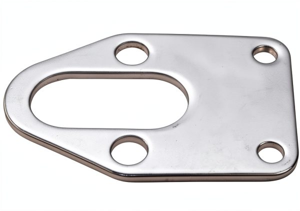 TAKPART Chrome Fuel Pump Plate for SB Chevy-1