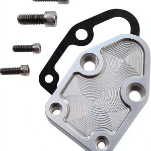Fuel Pump Mounting Plate MEMOEO Aluminum Universal Fit for Gen 1 Chevy-0