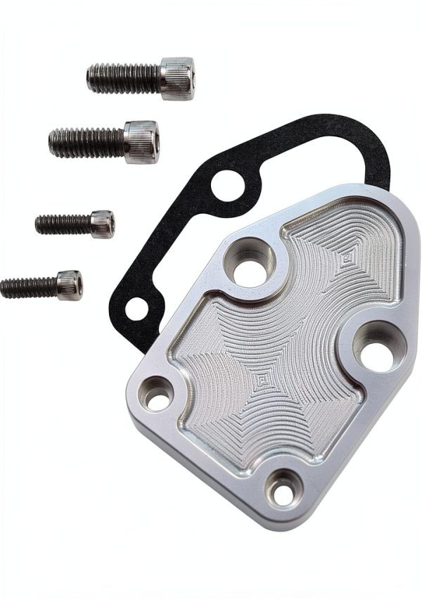 Fuel Pump Mounting Plate MEMOEO Aluminum Universal Fit for Gen 1 Chevy-0