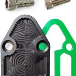 BIGLKNM Fuel Pump Mounting Plate Kit C092 Black Anodized 6061 Aluminum-0