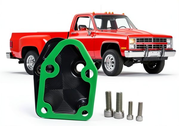 BIGLKNM Fuel Pump Mounting Plate Kit C092 Black Anodized 6061 Aluminum-6