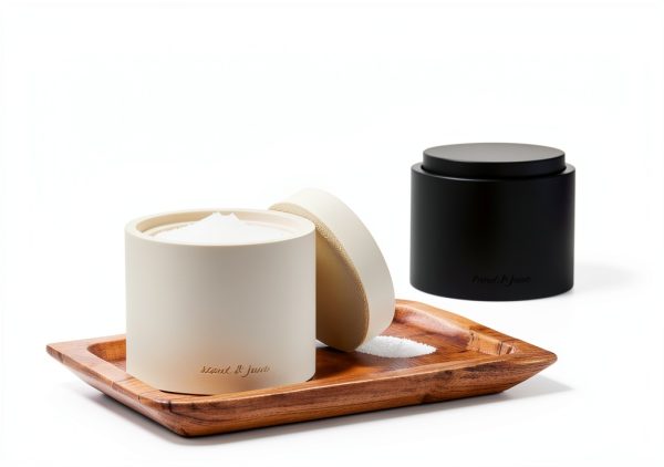 Stone Salt Cellar by scout & june Stackable Concrete 4" x 3.5"-1