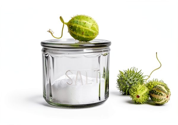 Creative Co-Op Round Pressed Glass Salt Cellar Dishwasher Safe-1