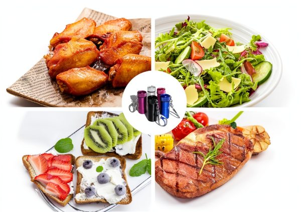 Mini Aluminum Spice Dispensers Set Black Leakproof Travel Container-3