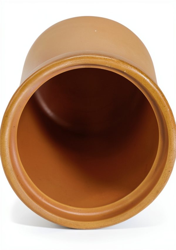 Salt Jar Henry Watson Classic Terracotta 3.8in x 4in Ceramic Spice Pot-2